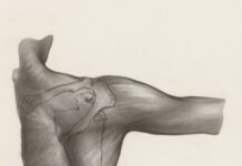 말린어깨에 바레 운동이 유용한 이유 a black and white drawing of a person's arm